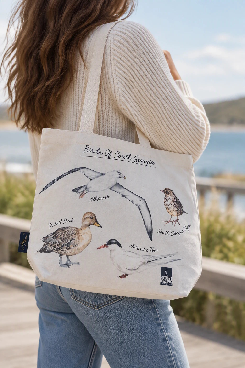 **NEW** Meg Hawkins Birds of South Georgia Tote Bag