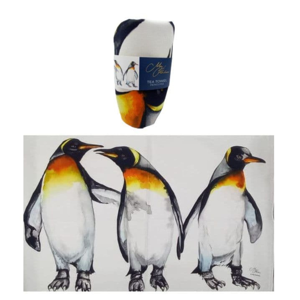 Penguin Trio Tea Towel