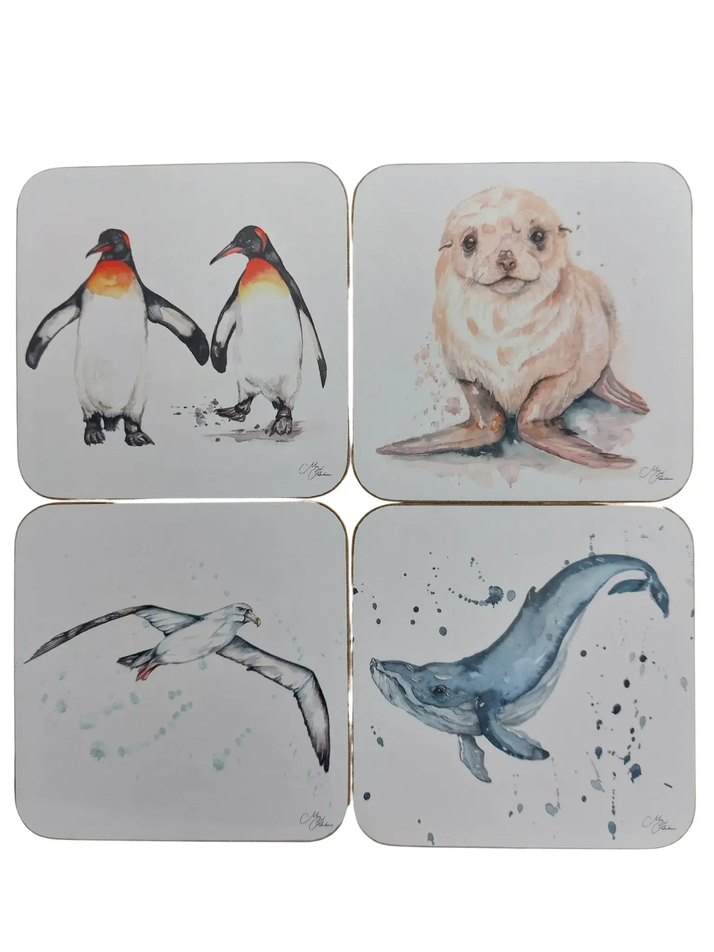 Set of 4 Coasters - Mixed Design