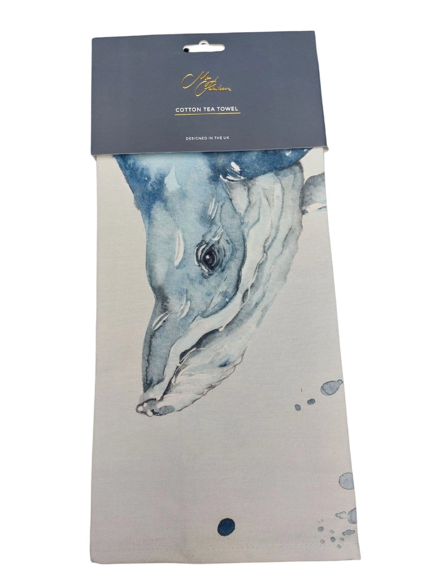 Ocean Whale Tea Towel
