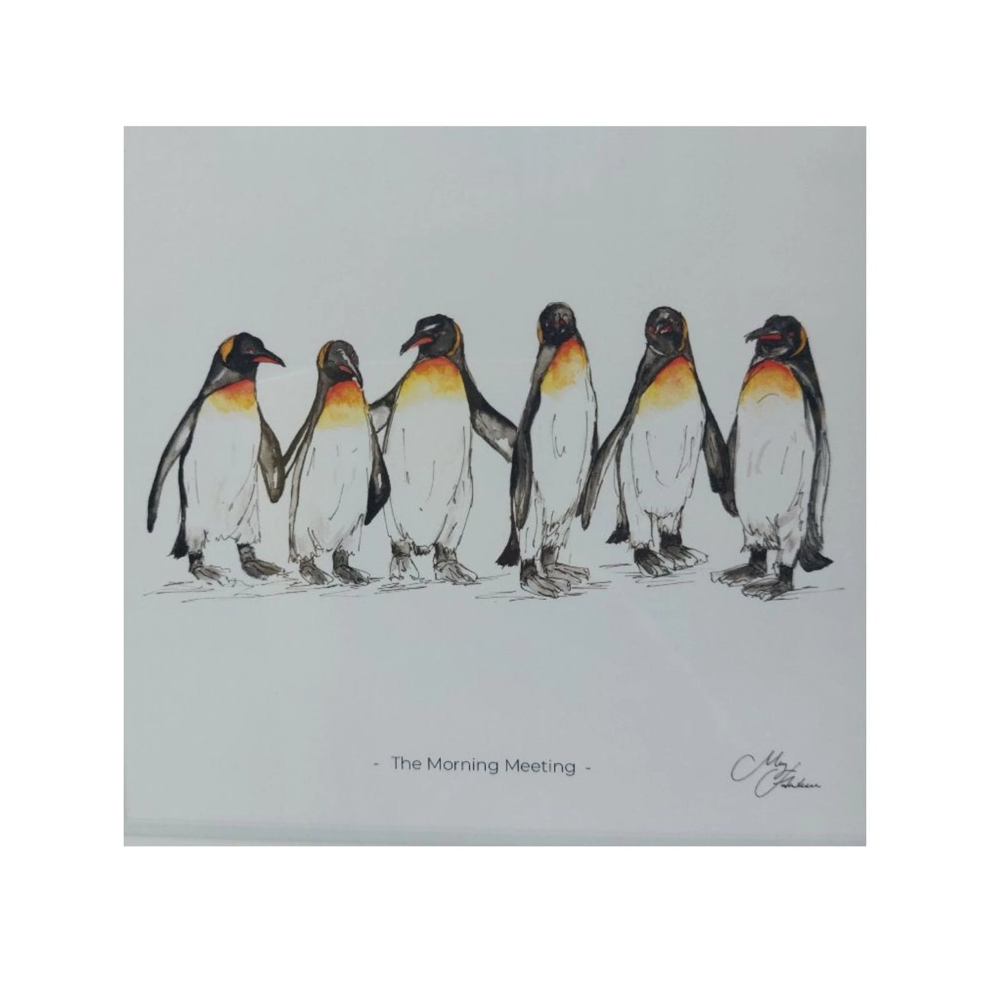 **NEW**  The Morning Meeting Framed Print