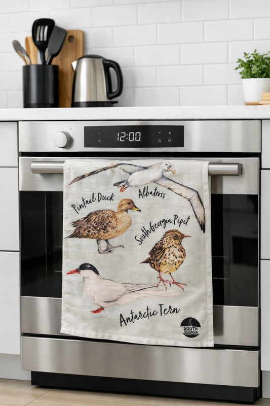 **NEW** Meg Hawkins Birds of South Georgia Tea Towel