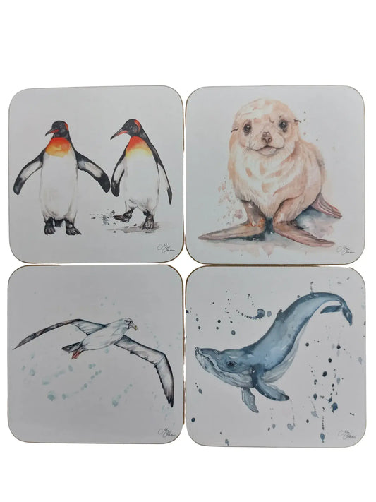 **NEW** Set of 4 Coasters - Mixed Design
