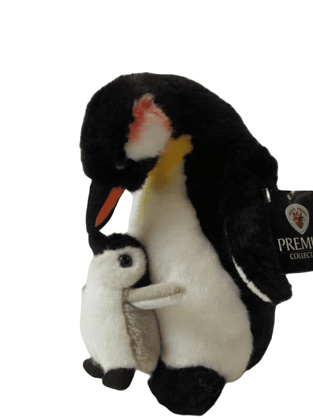 Plush Penguin with Chick