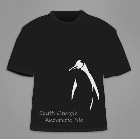 SALE ** T Shirt Outline Penguin ** SALE